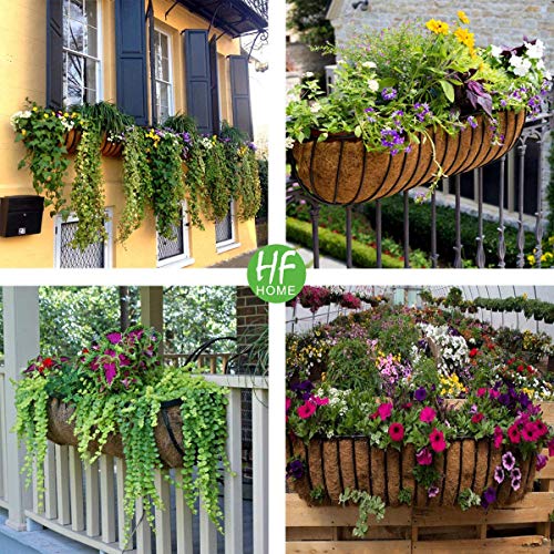 HFHOME 2 packs 48",121cm Trough Coco Liner, Premium Thick Window Deck