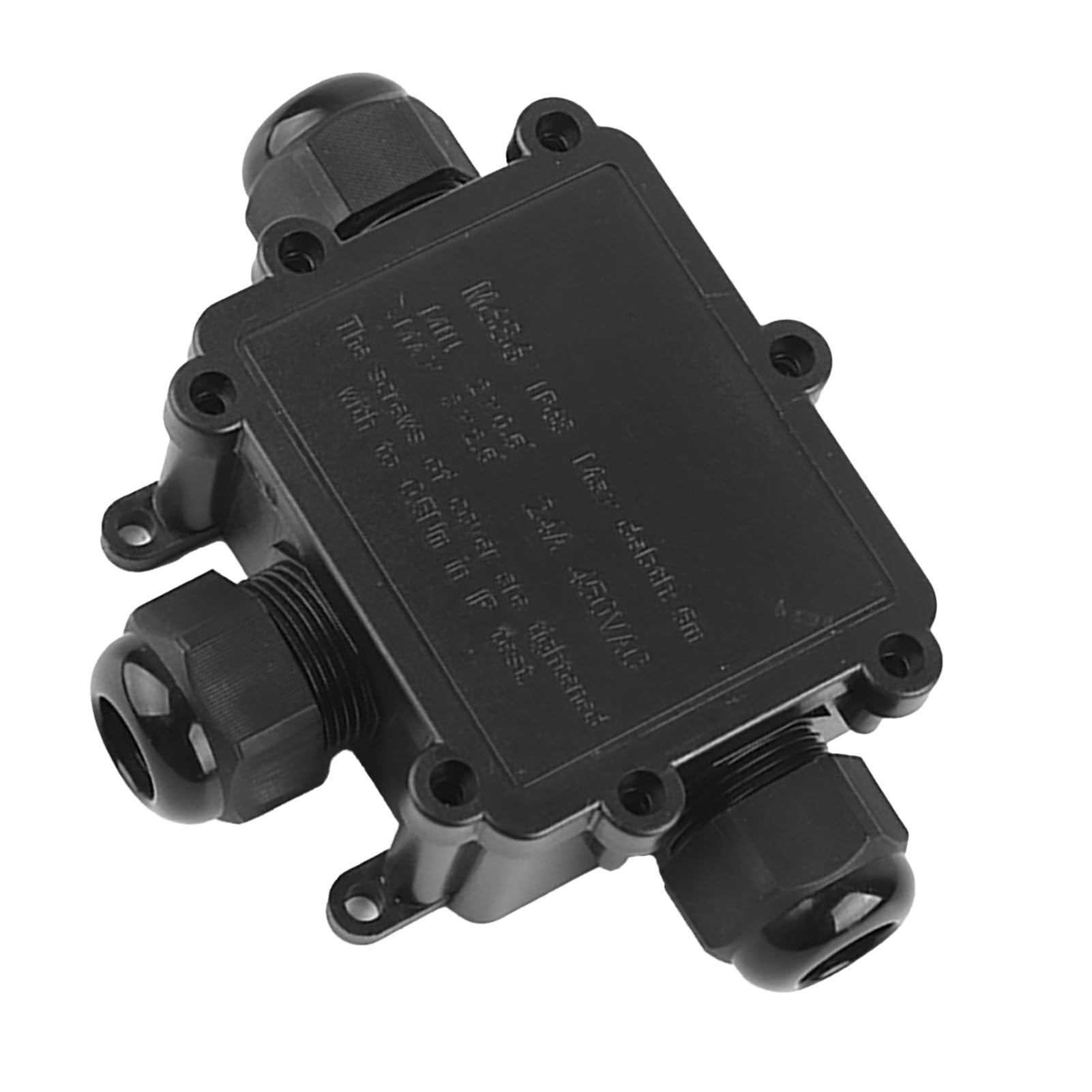 Boîte de Jonction IP68 M686 pour une Utilisation Extérieure - Boîte à Bornes électriques à 3 Voies et Connecteur de Câble d'atterrissage pour les Applications d'éclairage Extérieur, (T)