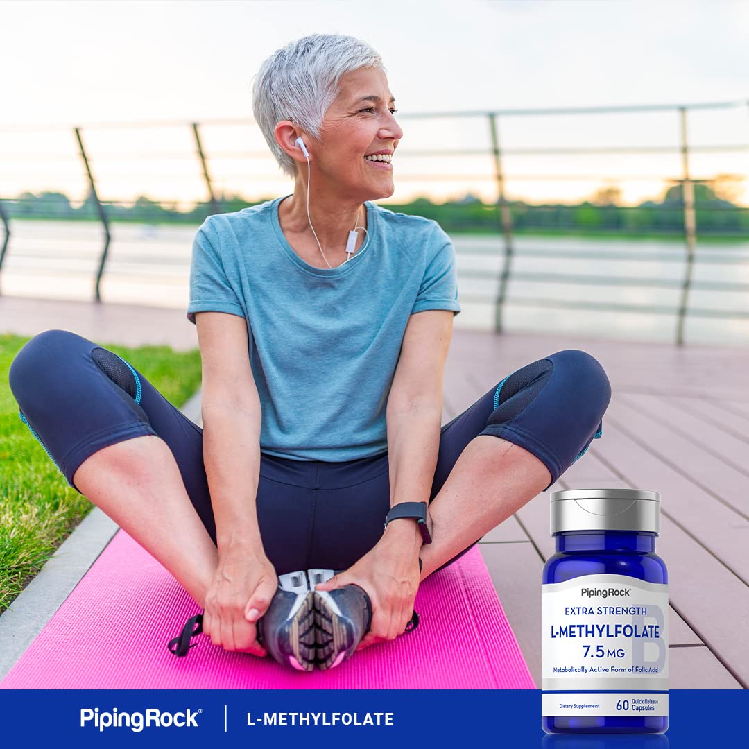 Piping Rock L-Methylfolate 7.5 mg | 60 Capsules | Extra Strength Supplement — Amazon image 6