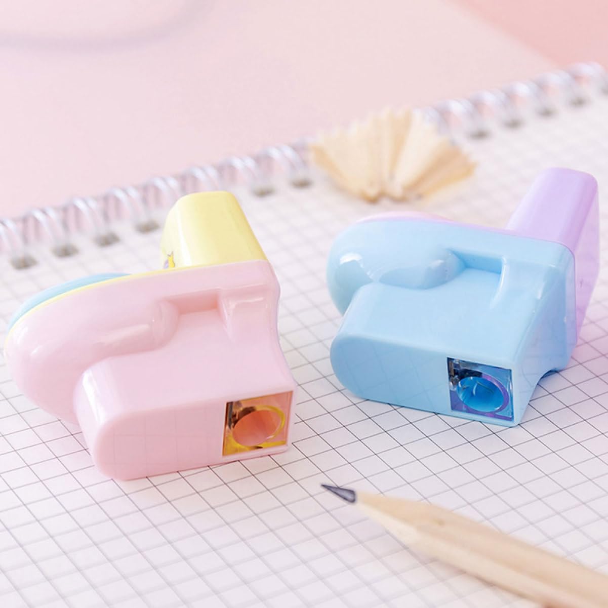 NUOBESTY 4 Ensembles Support De Taille-Crayon Pour Enfants Taille-Crayon Manuel Électrique Pour Salle De Classe Taille-Crayon Pour Jouets Pour Enfants Taille-Crayon À Main 12 pièces * 4