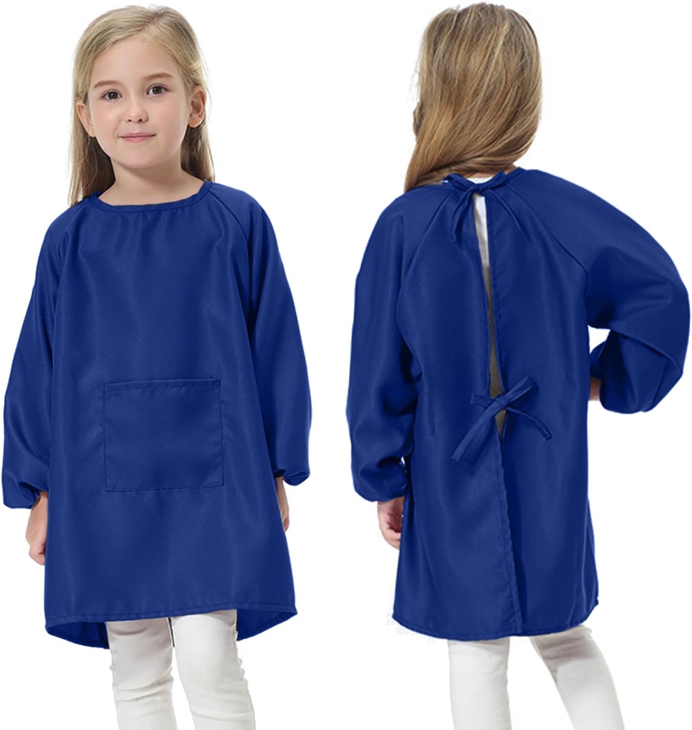 Tablier école Maternelle Lot 4 Blouses Peinture Enfant Imperméables - Tabliers Manches Longues 3-7 Ans Avec Poches Tablier Bébé 3 Ans