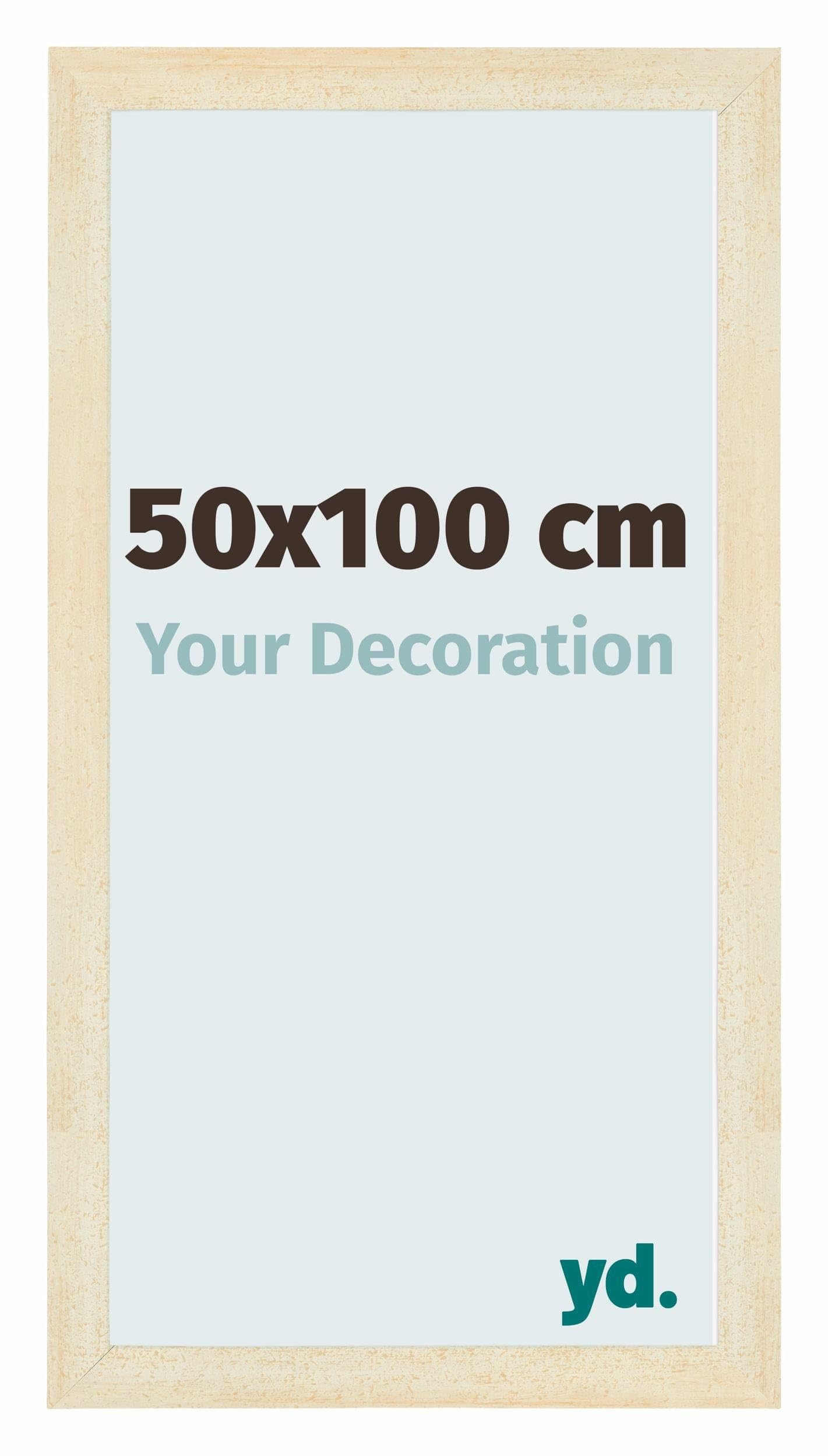 Your Decoration - Picture Frame 50x100 cm - Sand Swept - Decorative Wall Frame in MDF with Antireflection - Frame 50x100 - Mura
