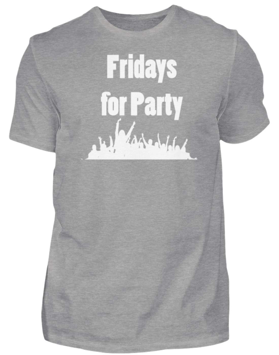 T-Shirt Homme Fridays for Party Gris XX-Large, idéal pour un look décontracté - 3