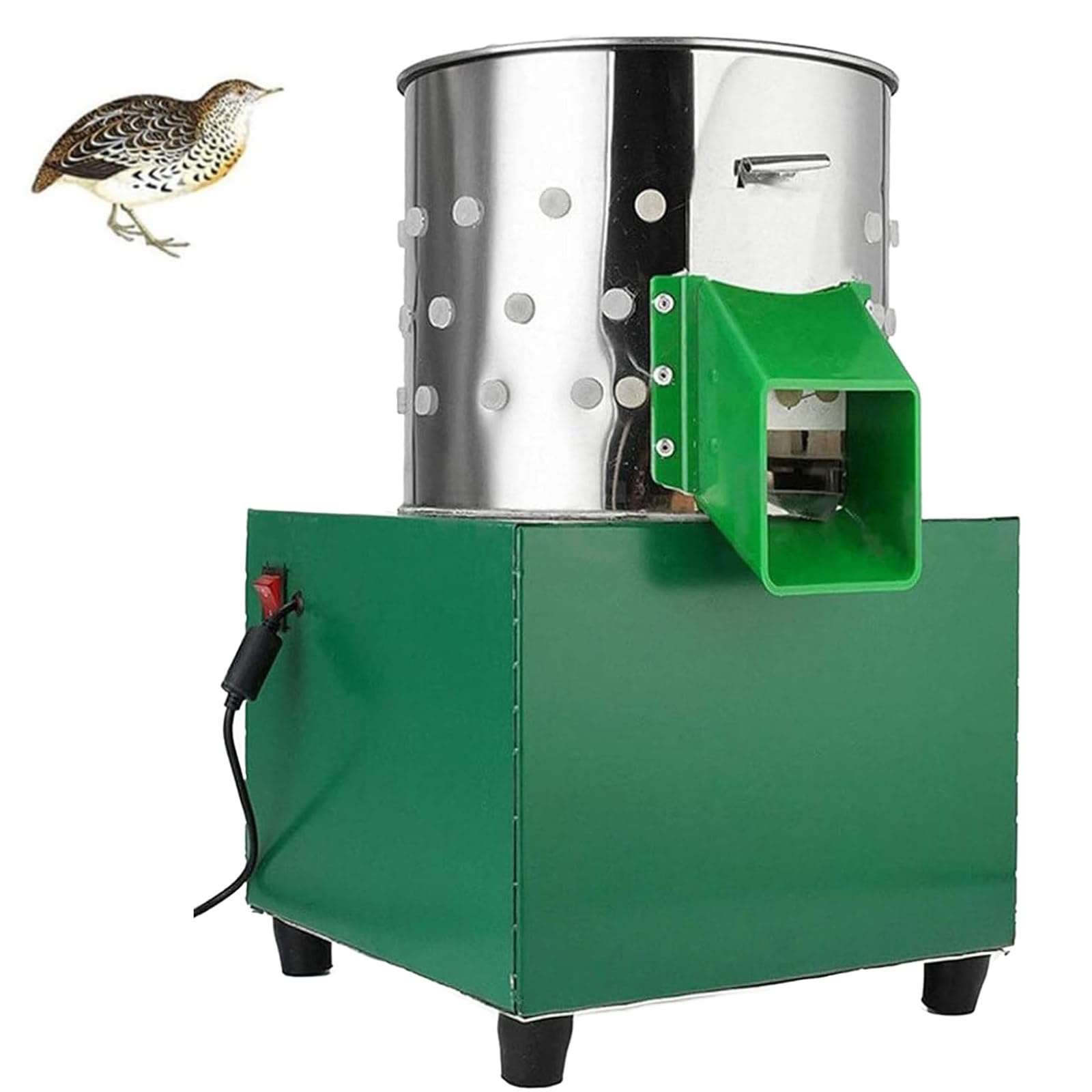 Macchina elettrica dello spennellatore del pollo, dispositivo di rimozione della piuma del pollame dell'acciaio inossidabile per la sconfitta automatica, attrezzatura di spennatura della Turchia