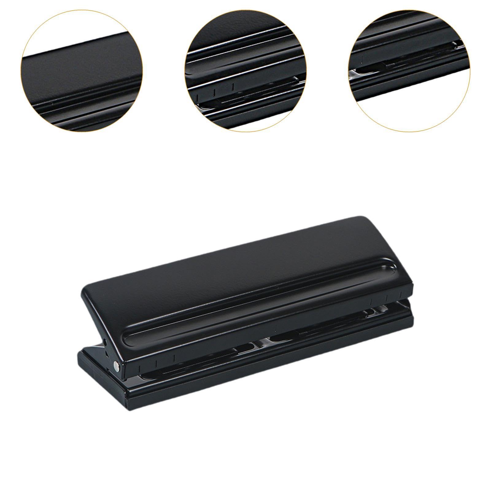 Perforatrice a 6 fori, distanza regolabile, facile da usare, portatile, comoda, for carta, for la scuola, la scuola, la casa