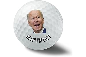 Help I'm Lost Joe Biden: A Humorous Golf Ball for Political Pundits