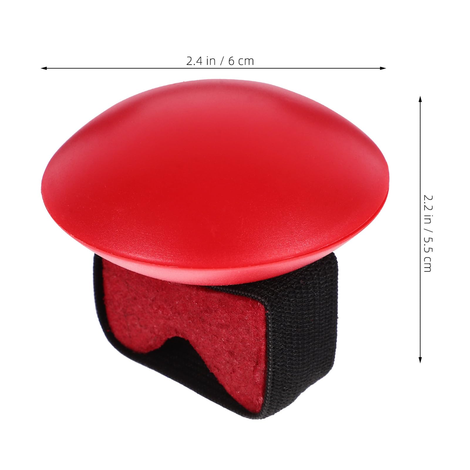 ERINGOGO Leichter Kunststoff Finger Shaker in Rot mit Sandfüllung zur Sinne Afrikanisches Trommelzubehör für Zuhause und Kindergarten