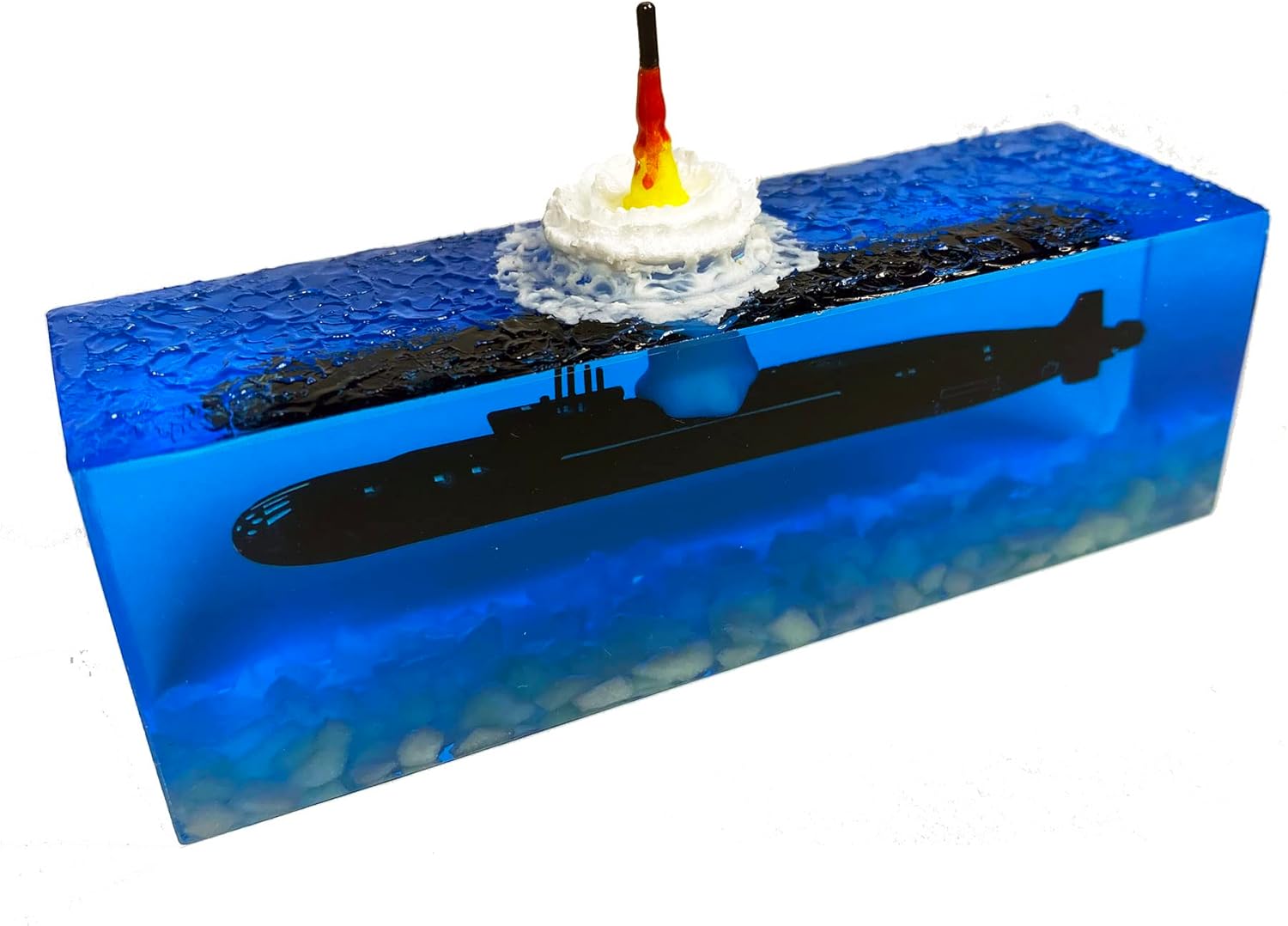 Warp United The Sum of No Fear 1/2000 SSBN Borei Nuclear Submarine Launching SLBM Missile Diorama Model