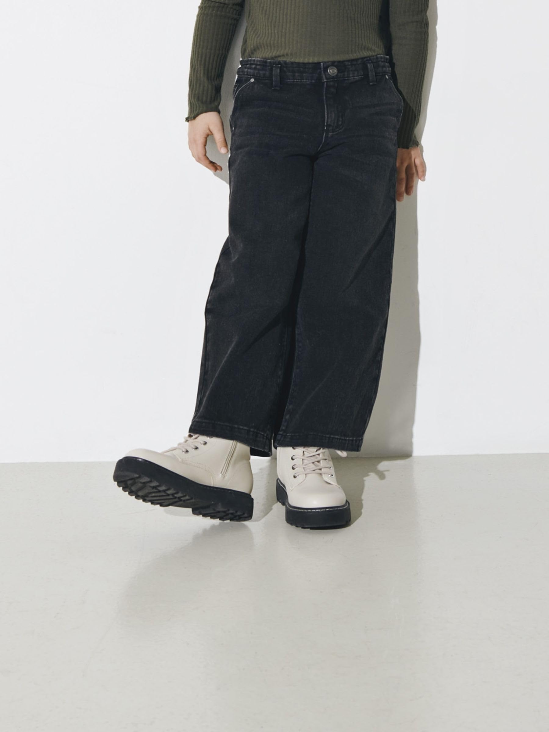 ONLY Girl Jeans mit weitem Bein KOGCOMET Weiter Beinschnitt Jeans