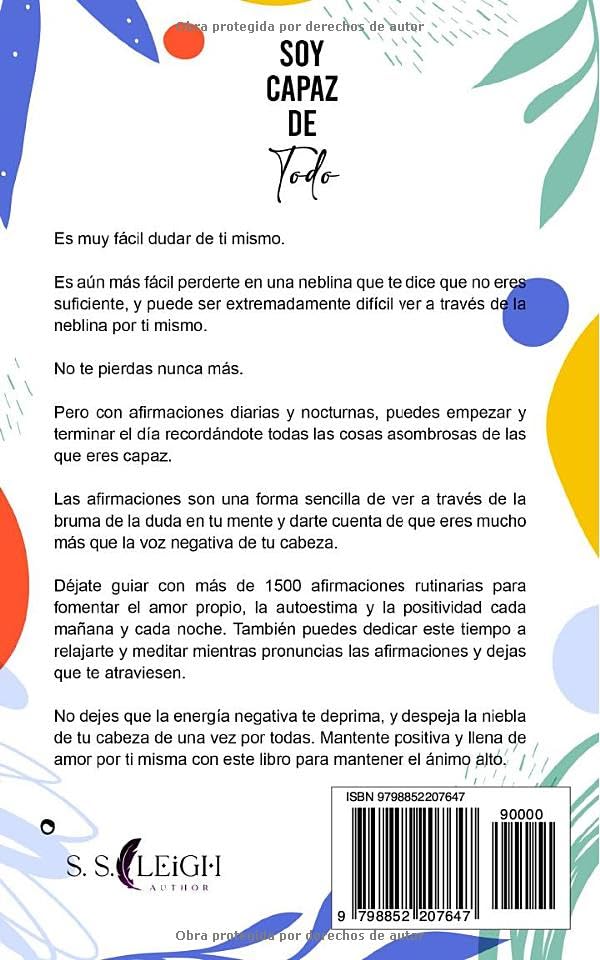 Miniatura 2 de Soy Capaz de Todo Más de 1.500 Afirmaciones Diarias para Aumentar el Amor Propio, la Autoestima y la Positividad (I Am Capable Project) (Spanish