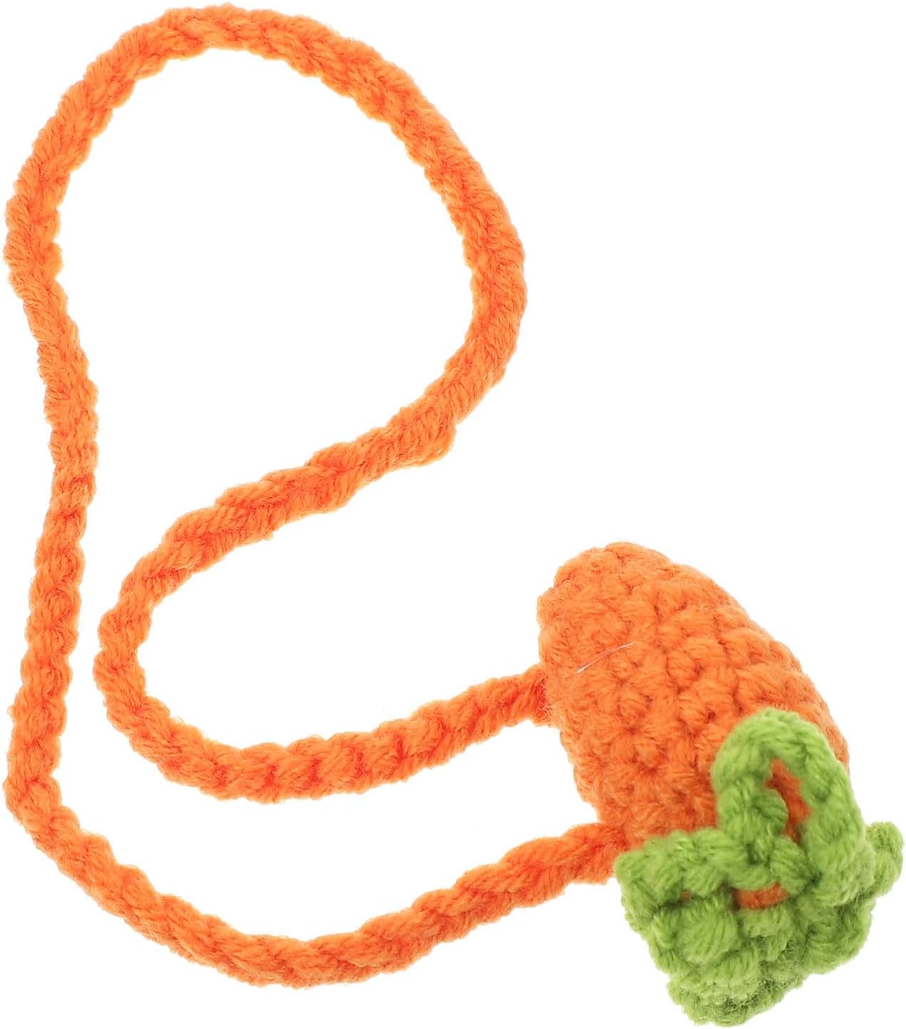 HANABASS Portable Pet Rabbit Costume Mini Bunny Bag Adornment Orange Woolen Yarn Photo Props Multipurpose Creative Adorable Pet Accessory for Daily Life and Photos