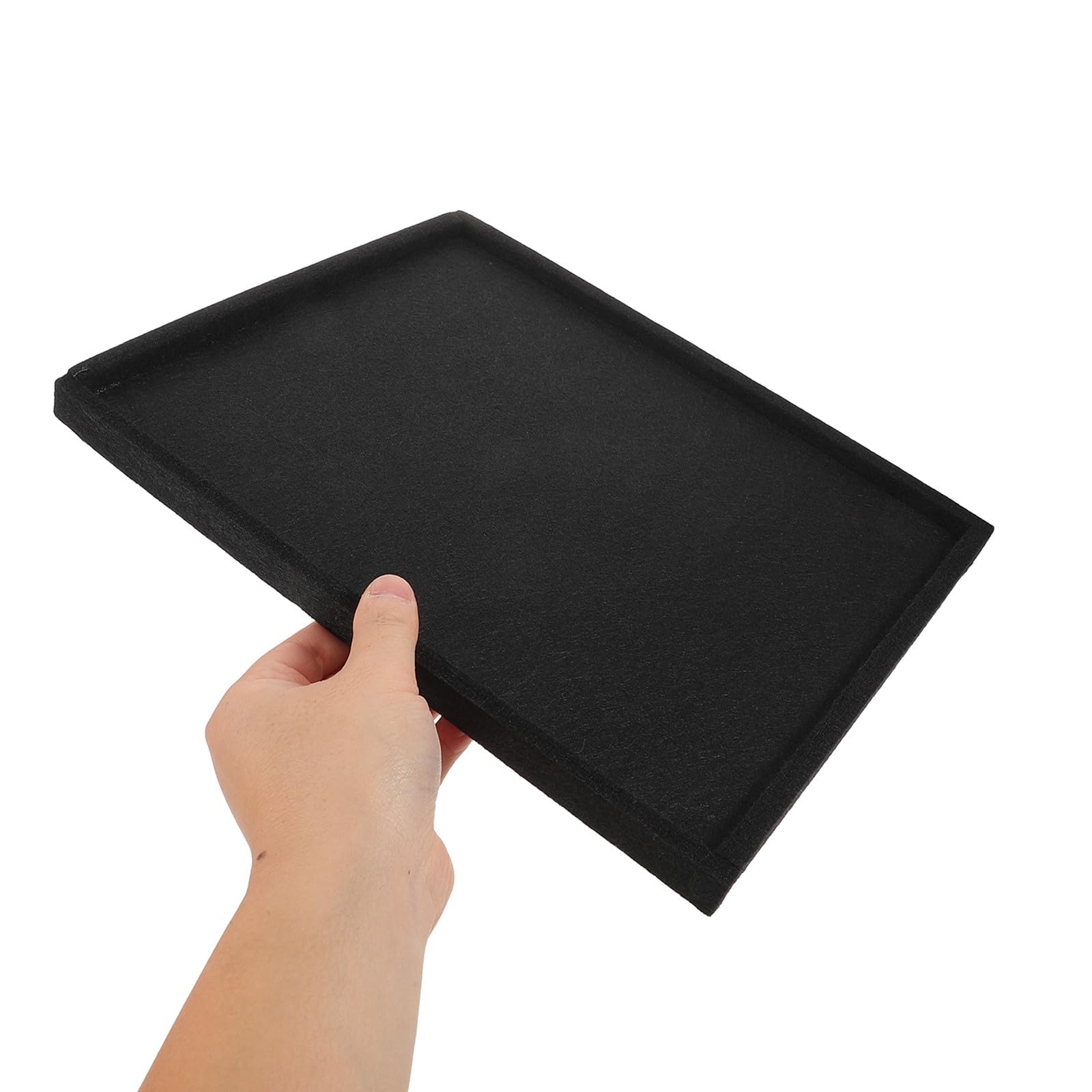 Uonlytech Filz Puzzletablett 6 Stück-Pack Stapelbar Schwarz für Teilen