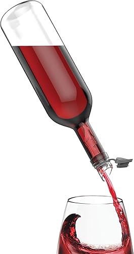 Vista 22 de HOST Vertedor y tapón para botellas de vino, corker para botellas de vino con boquilla para verter botellas, juego de 1 combinación de tapón de vino
