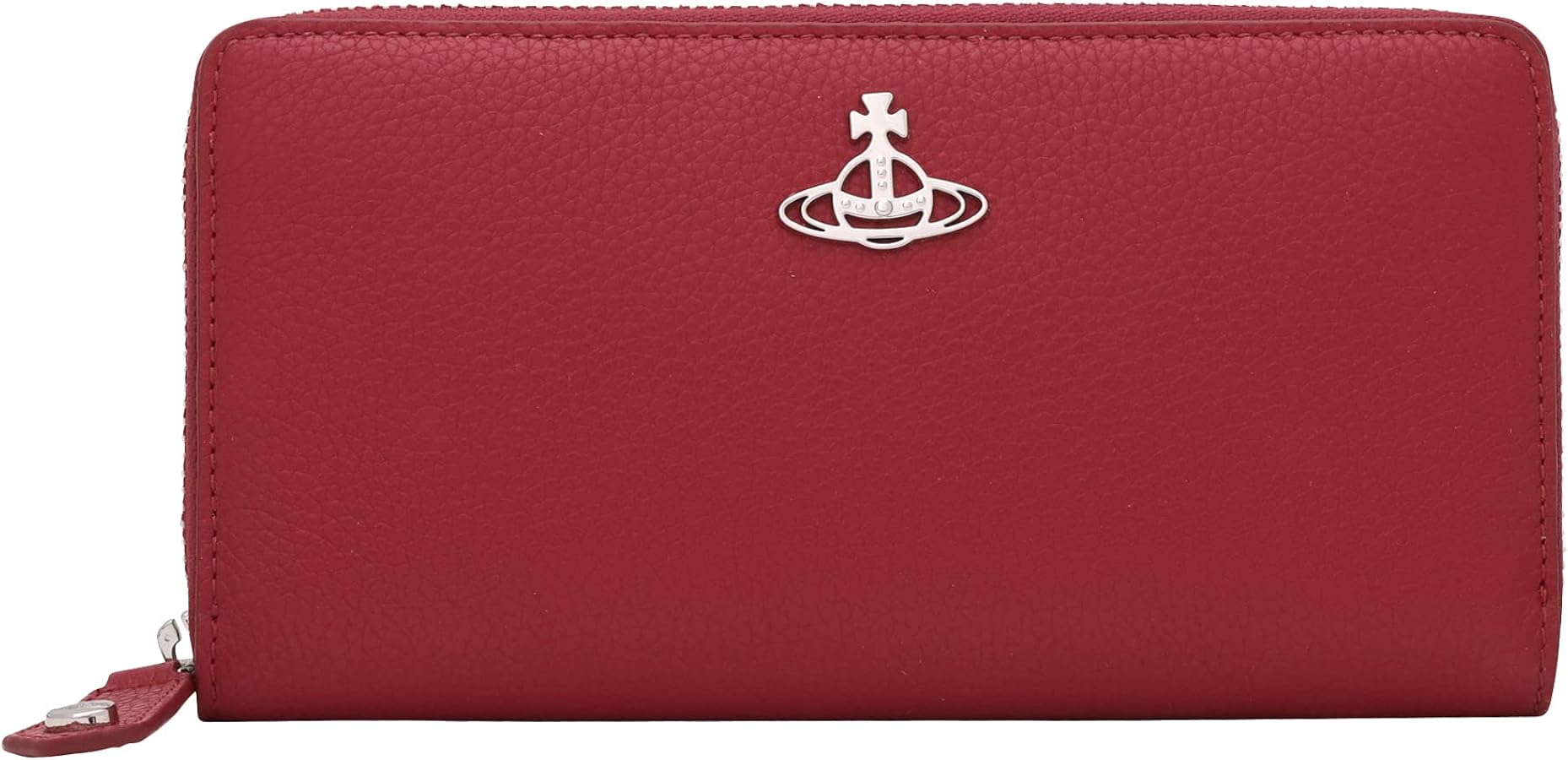 Vivienne Westwood赤スクイグルウォレットラウンドジップ 長財布