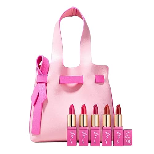 Estee Lauder Edición limitada Best In Pinks Conmemorativo 30 Aniversario Pink Ribbon Mini Colección de Lápiz Labial - 5 Mini Labiales