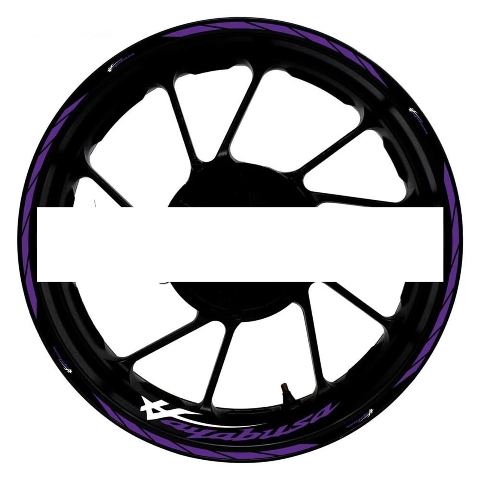 Motorcycle Accessories Wheel Stickers Reflective Rim Motorbike Waterproof Decals for Suzuki for Hayabusa 1300(Color21)