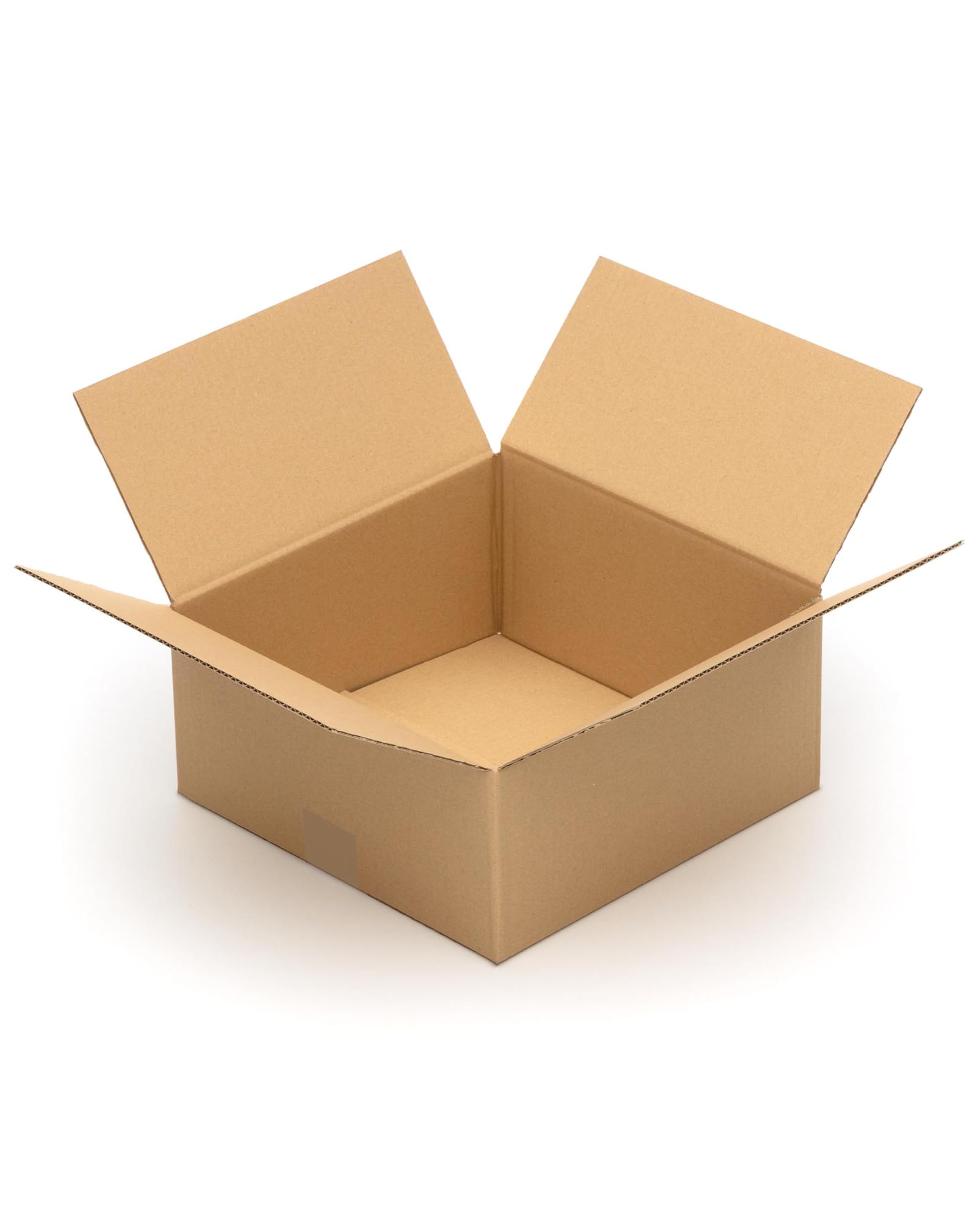 KK Verpackungen Versandkartons 300 x 300 x 150 mm Braun 1-wellig (Innenmaß 294 x 293 x 139 mm) | 100 Stück, Faltkartons Kartons für Versand als DHL Päckchen M DPD Hermes GLS Paketklasse S (KK45)
