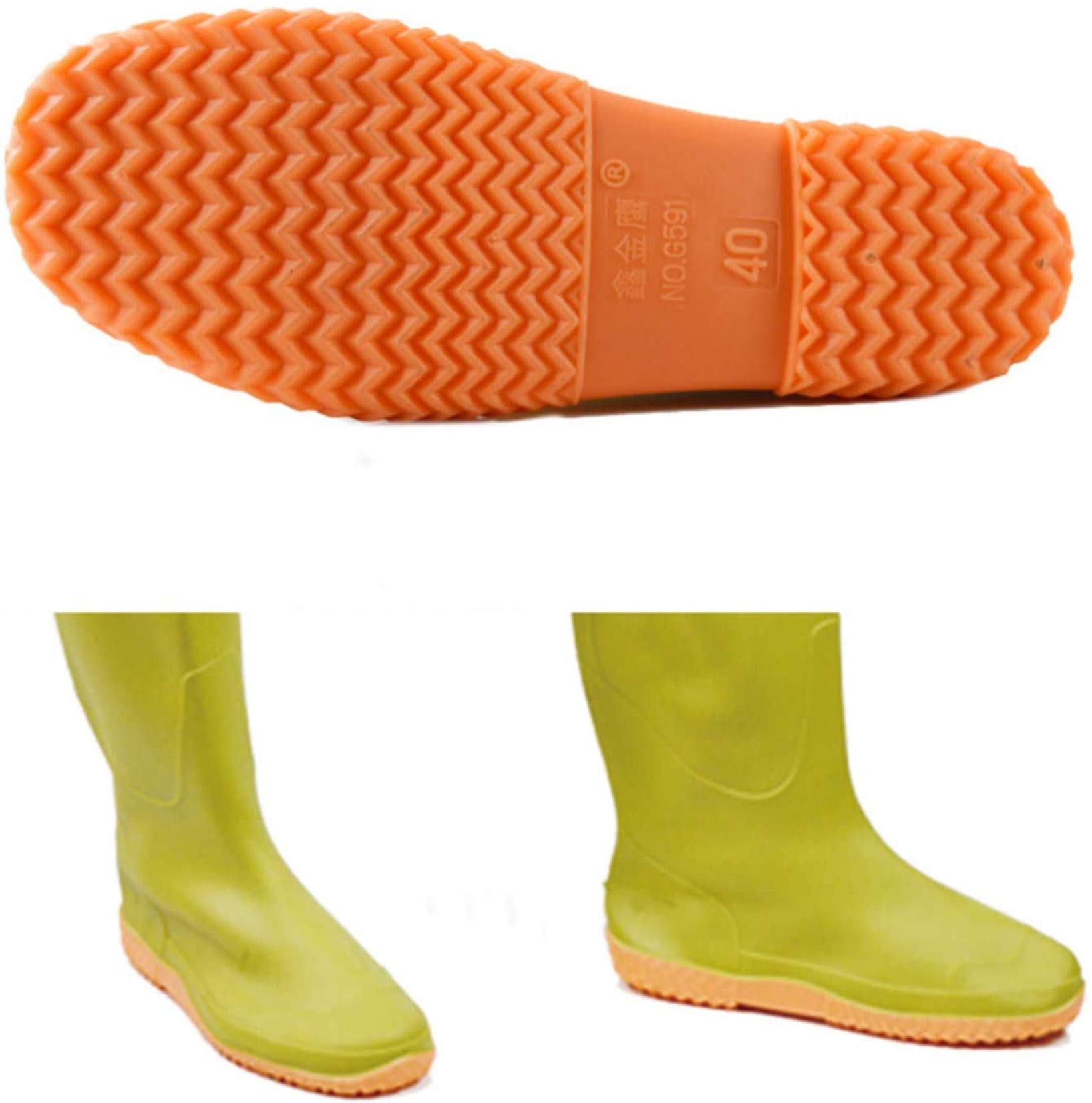 Stivali Dell'anca Impermeabile Leggera Multifunzione, 80Cm Altezza Pesca Pesca Cacciare Bootfoot PVC/Nylon sugli Stivali Ginocchio Scarpe Acqua Antiscivolo per Uomo E Donna