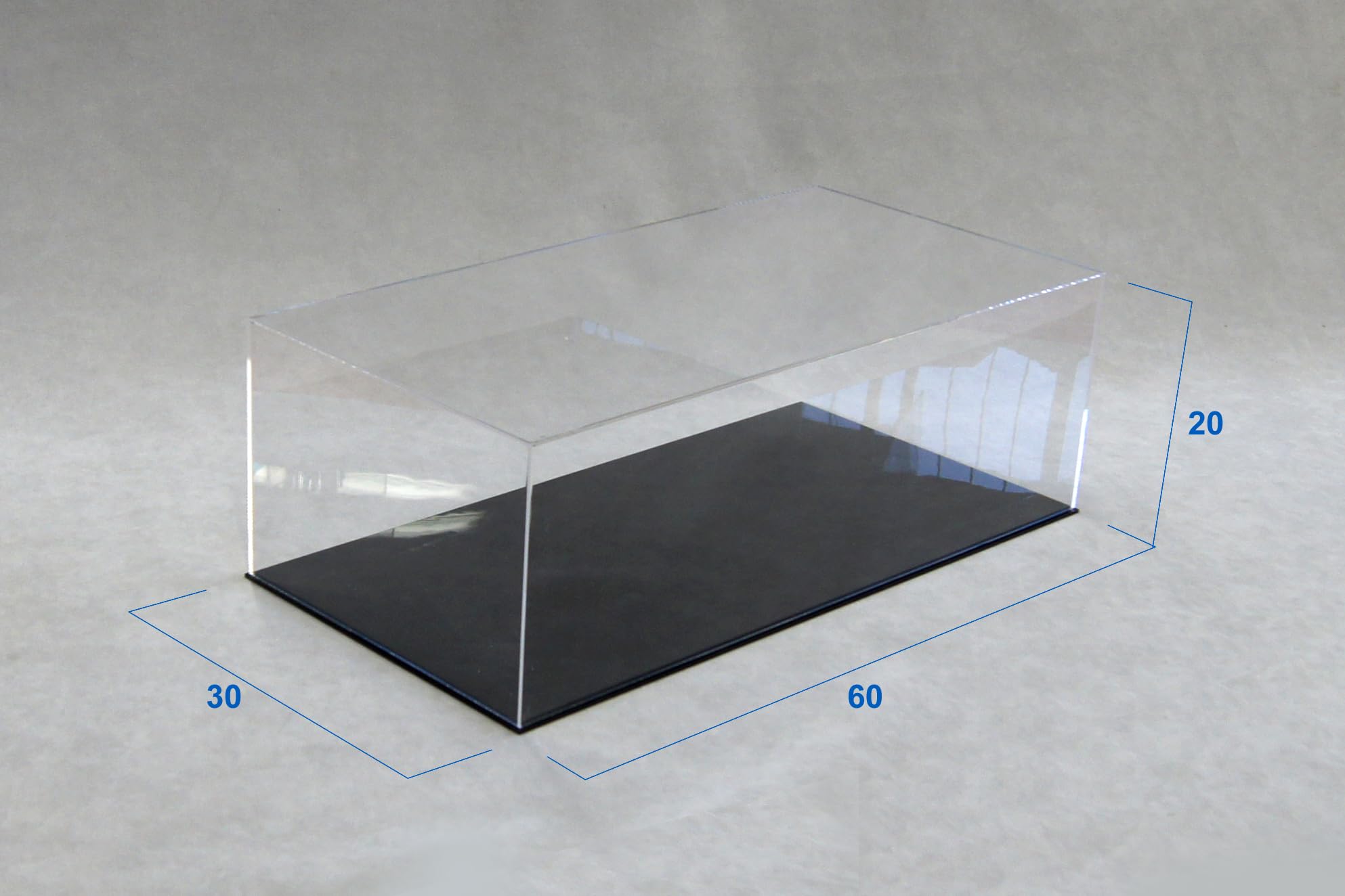 ORUS - Teca con base nera 60 x 30 x 20h cm.