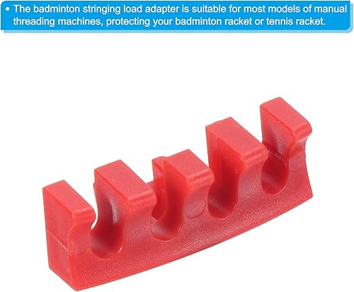 Miniatura 10 de PATIKIL Esparcidor de carga de raqueta de bádminton, adaptador de carga de alta libra, protector de máquina de cuerda