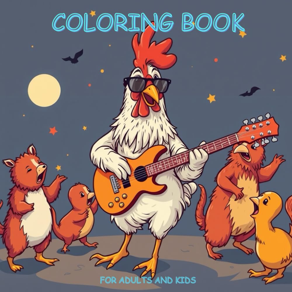 Fun : Coloring book for Adults and Kids: Relax and unwind with some 'me time' with beautiful colors and fun images.