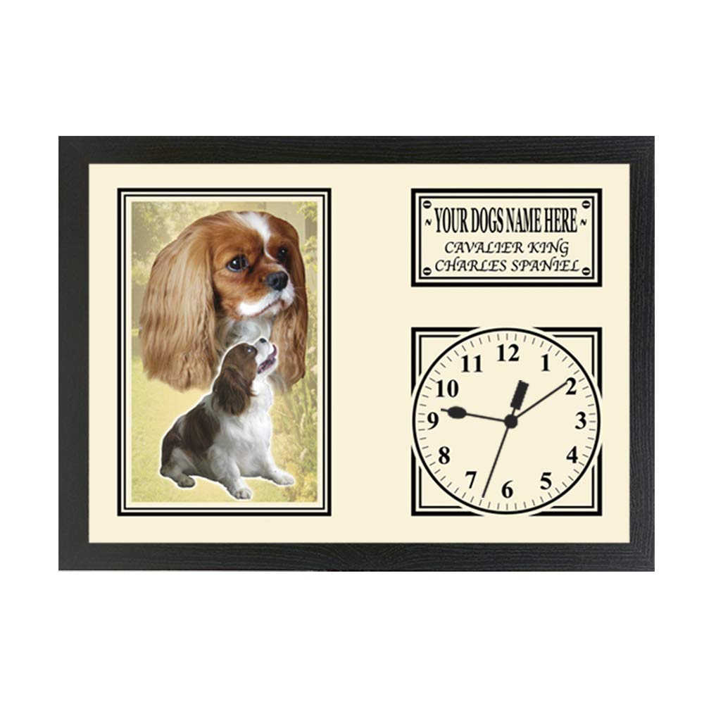 Personalised Gift Products Cavalier King Charles Spaniel Personalised Dog Breed Gift Clock
