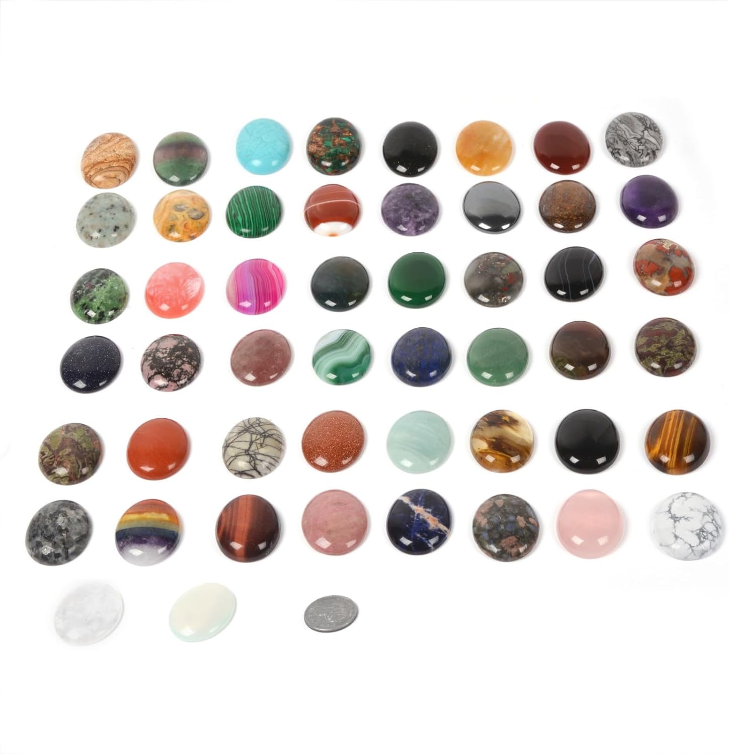 Wholesale Lot Multi-color Gemstone Round Oval Cab Cabochon For Jewelry Making