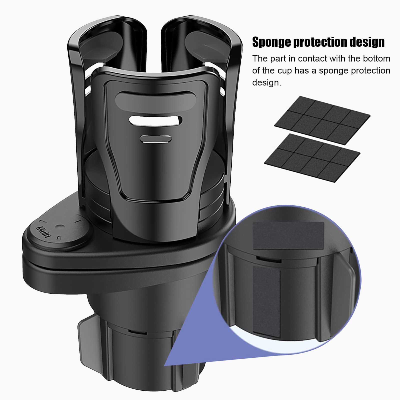 DJJNHF Getränkehalter Adapter Für VW Crafter/Grand California 2006-2017, Verstellbar Für Große Becher & Flaschen