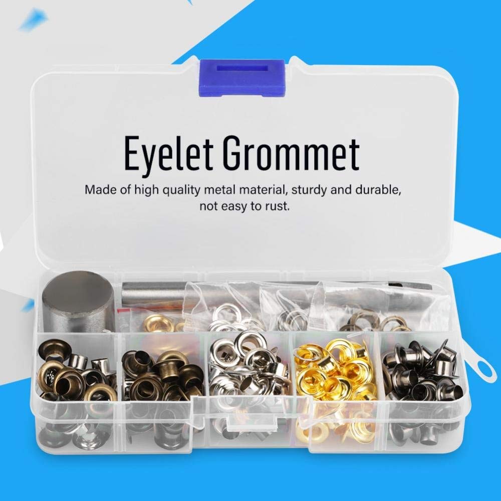 Yescom 2000 sets of 1/4-in Grommet Kit 6mm Size-0 Eyelets and Washers Nickel YES0380 in the Grommets department at