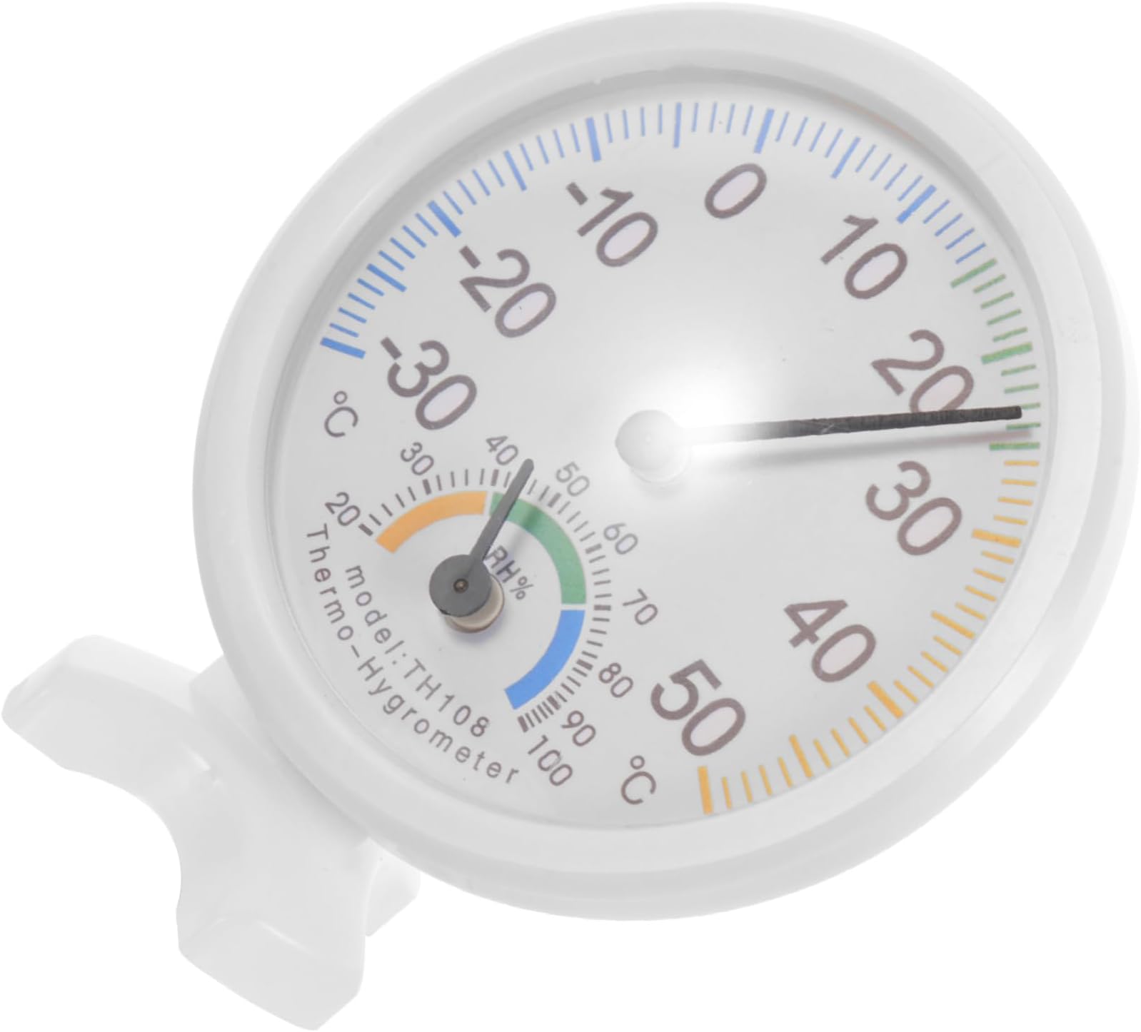 Th108 Analog Hygrometer Clock High Precision Humidity Temperature Meter for Indoor Use Mini Hygrothermograph Humidity Gauge