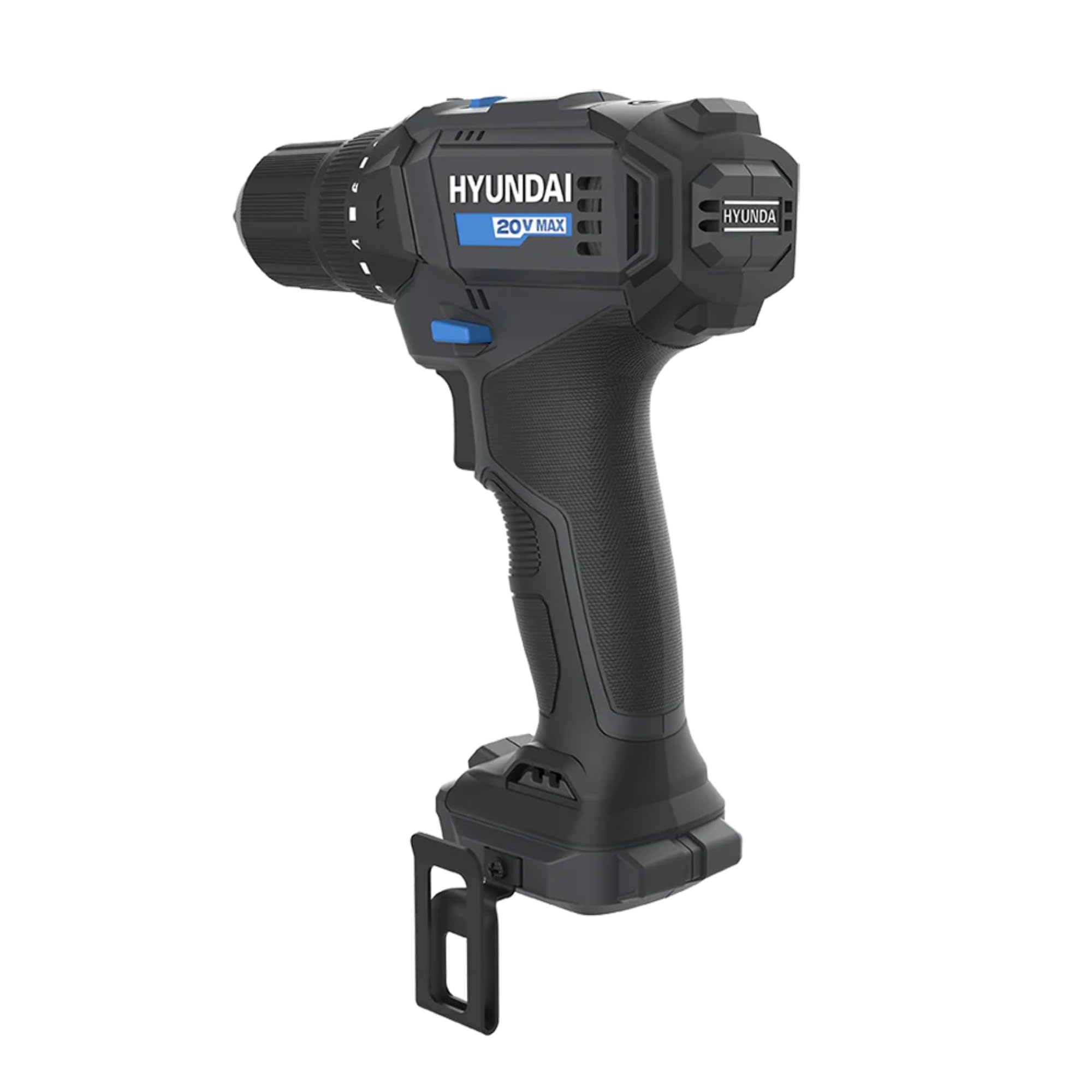Hyundai - Perceuse Visseuse Sans Fil 20V 40Nm – Batterie 2Ah & Chargeur Inclus, Boîte 2 Vitesses, Mandrin 13 mm, LED, Légère 1 kg – Garantie 3 Ans
