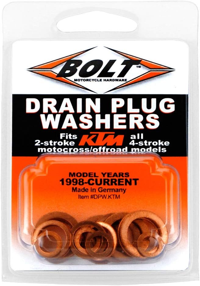 Bolt MC Hardware DPW.KTM Copper Drain Plug Washers