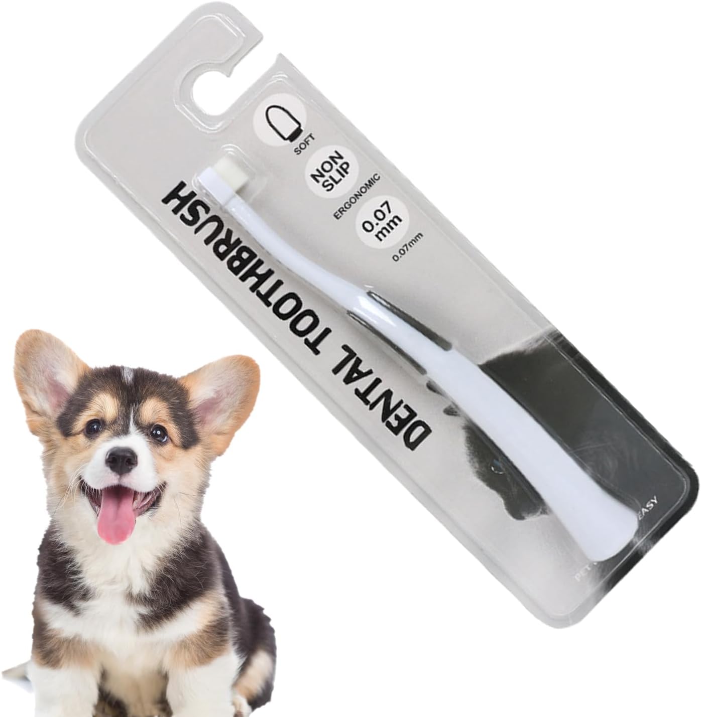 Pet Toothbrush - 16.8x1.9x0.8cm Kitten Toothbrush | Dog Tooth Brush with Soft Bristles, Dog Teeth Cleaning Tool, Non Slip Pet Care Brush Perfect for Home Cleaning and Care - Image 1 of 7