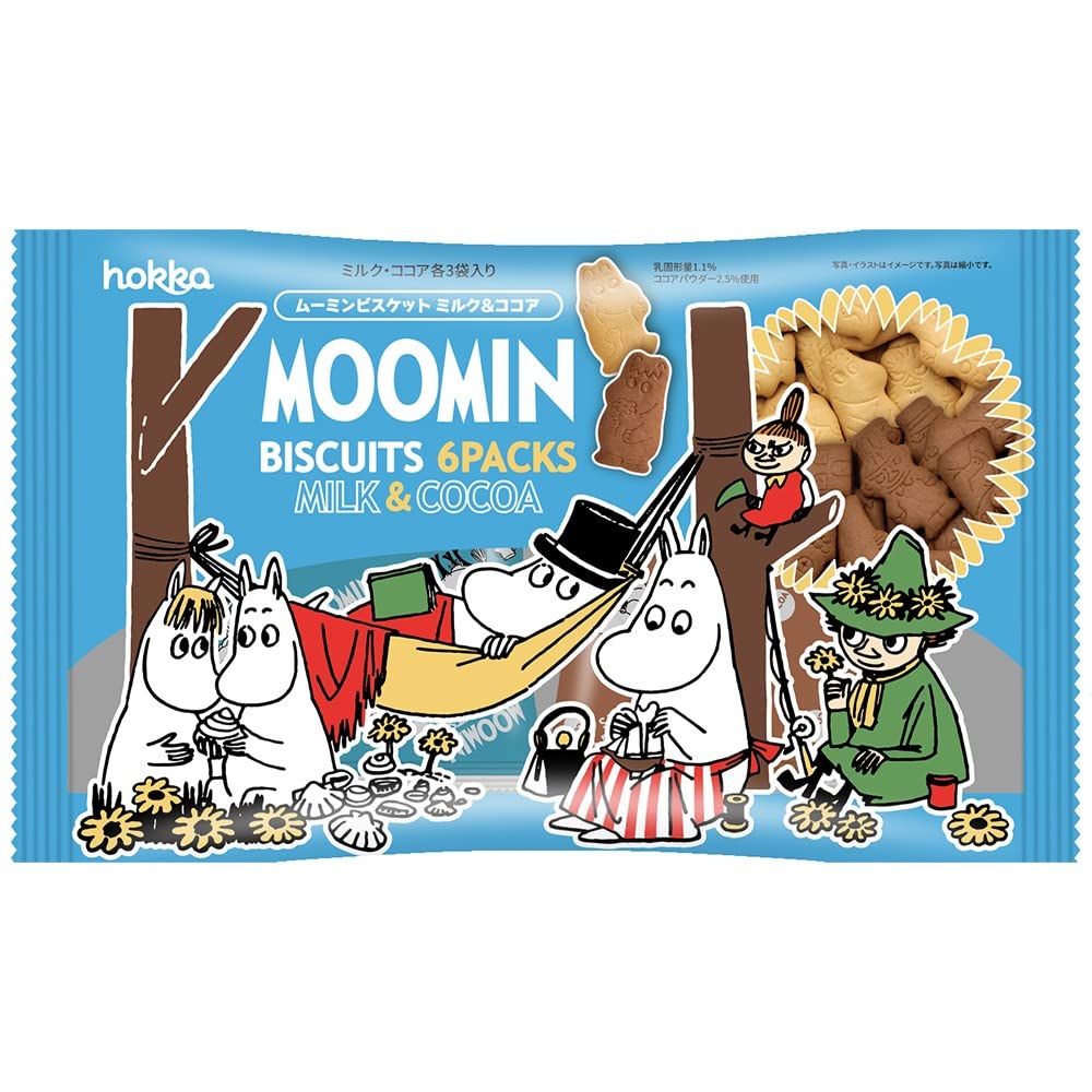 Amazon.co.jp: 北陸製菓 ムーミンビスケット6袋入り 120g×12袋 : 食品