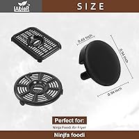 Vista 3 de iAbler Patas de goma para freidora de aire Ninja, parachoques de goma de repuesto para freidora de aire, pies de silicona para freidora de aire