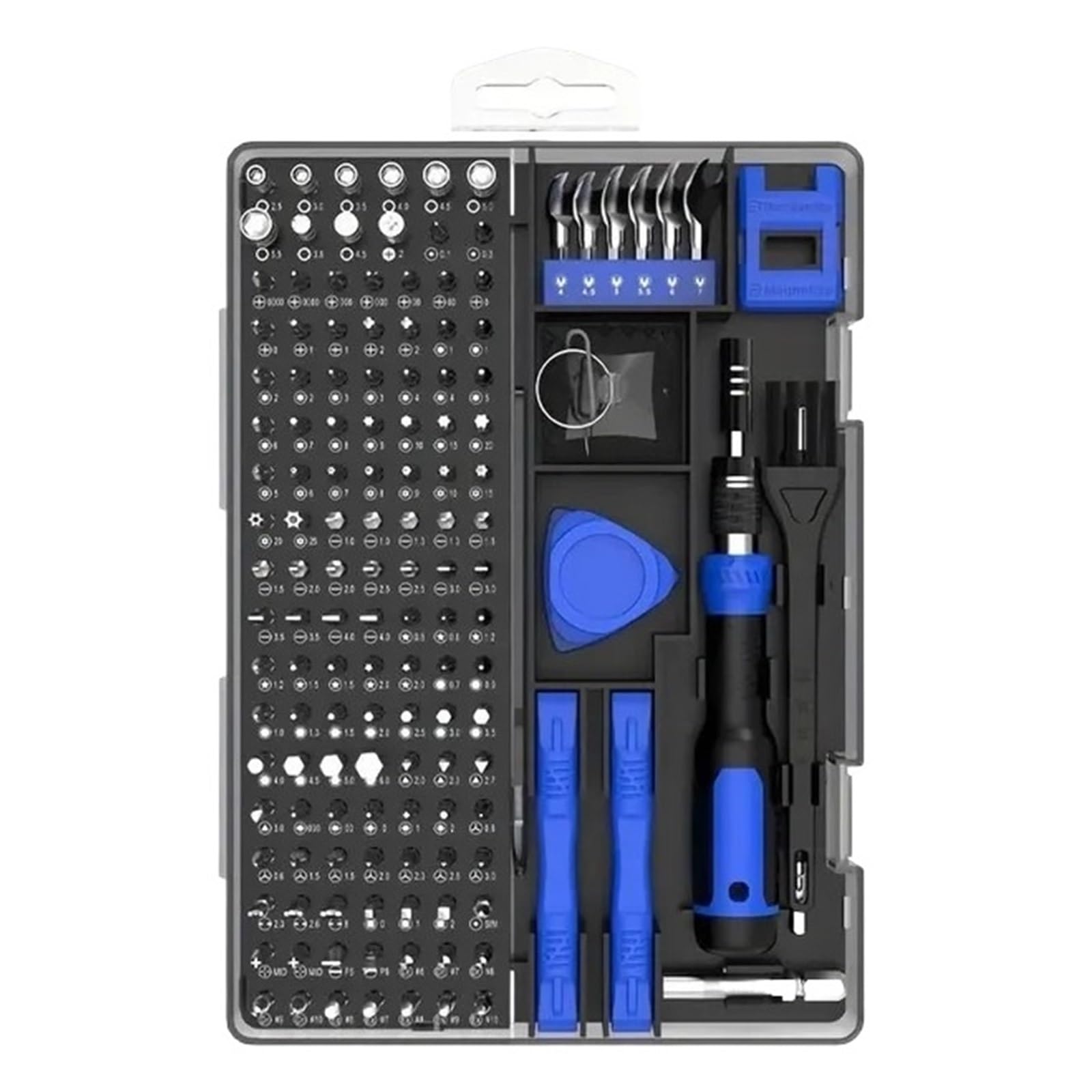 Juego De Destornilladores Precisión 160 En 1, Kit Herramientas Reparación Multifunción, Puntas Destornillador Magnético Con Cepillo Limpieza, Pinzas Y Palanca Bien Fabricadas Uso Versátil