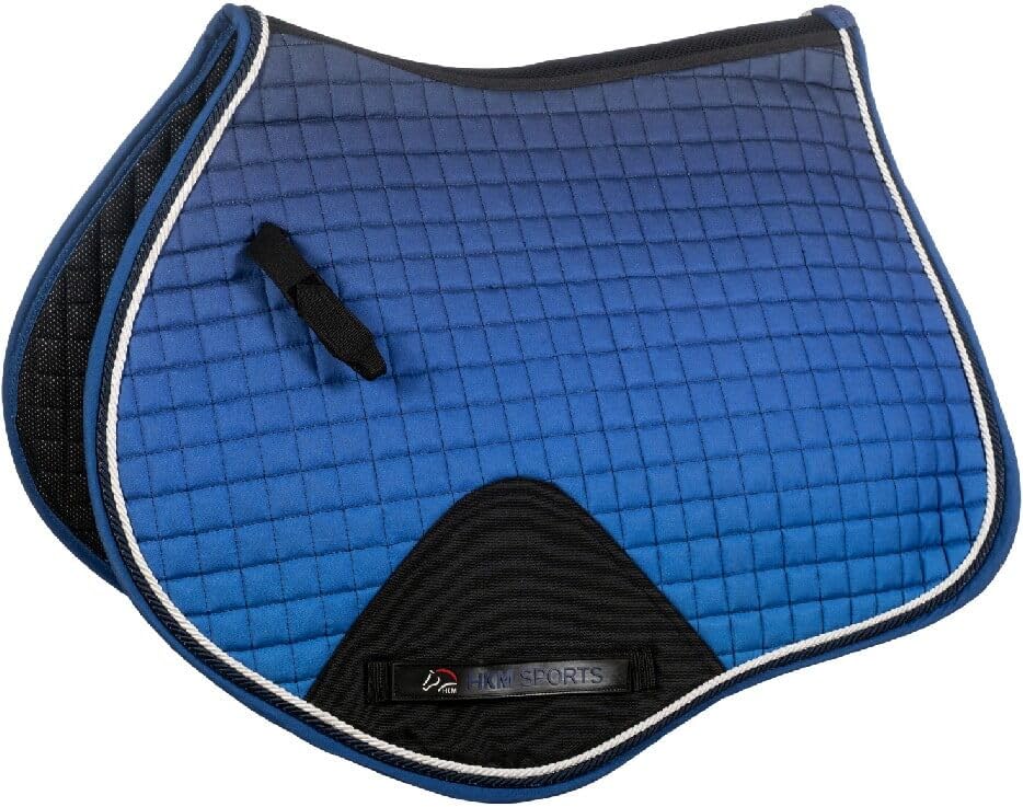 HKM Essentials Ombre Saddle Cloth Navy/Blue Dressage