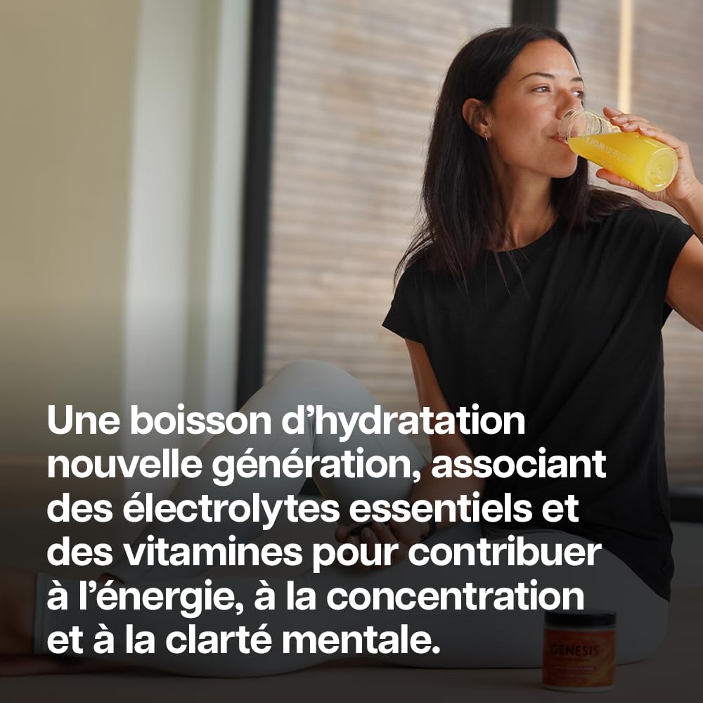 Protein Works | Genesis Electrolytes Hydratation, Orange d'Été, 210g | Poudre d'Électrolytes Sans Sucre, Avec Eau de Coco, Sodium, Magnésium, Vitamines C, B12, B6, B5, Végan, 30 Portions