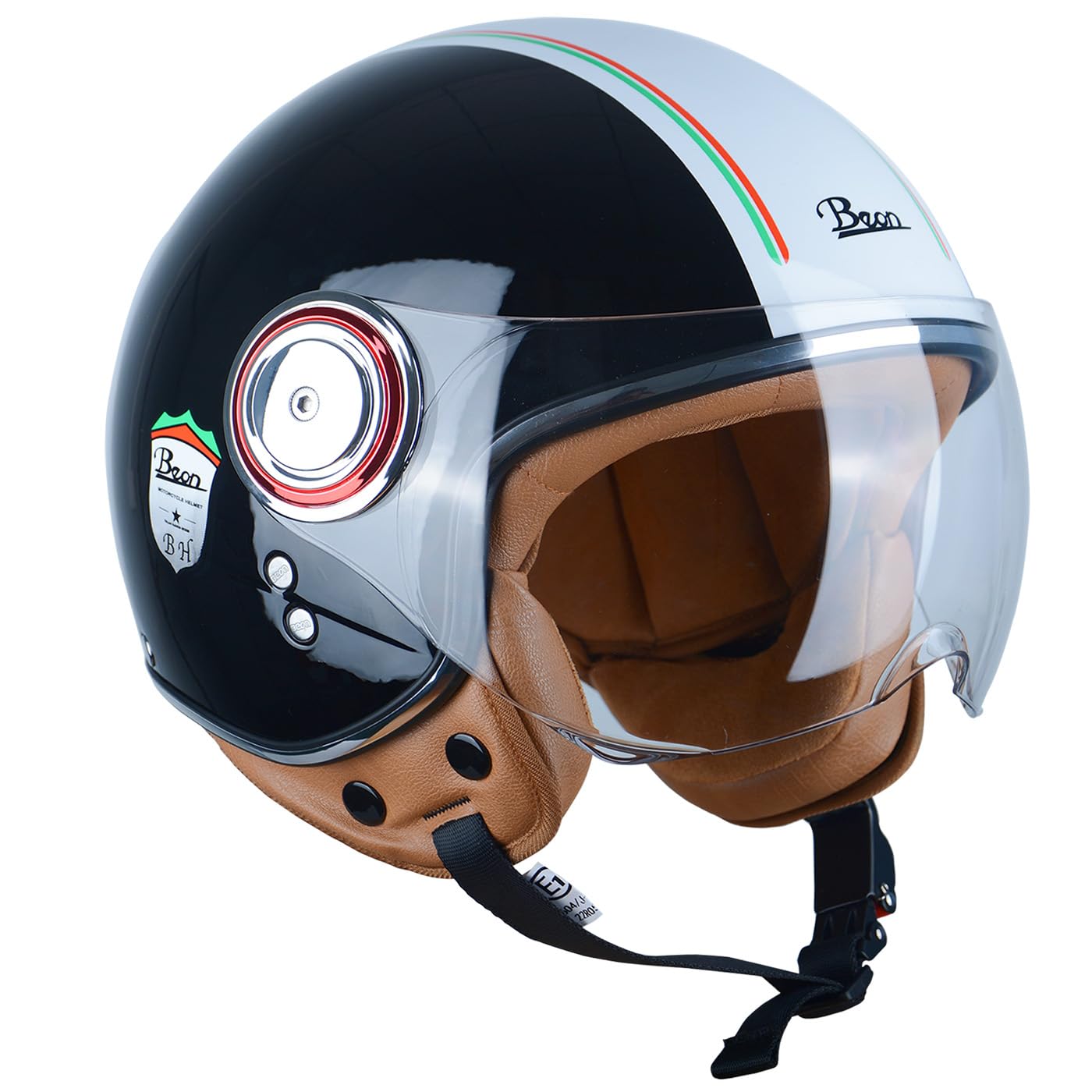 BEON Open Face Motorcycle Helmet