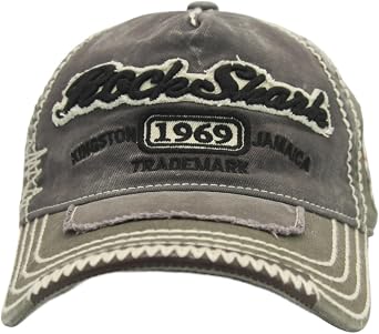 Distressed Vintage Cotton Embroidered Baseball Cap Snapback Hat Green