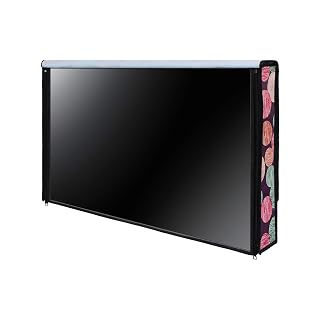 Glassiano Double Use - Transparent & Printed Flap - LED TV Cover 32 Inch, Waterproof, Campatible for All Brands (LG, Sony, Samsung, Vu, Mi, Realme, TCL, Croma)