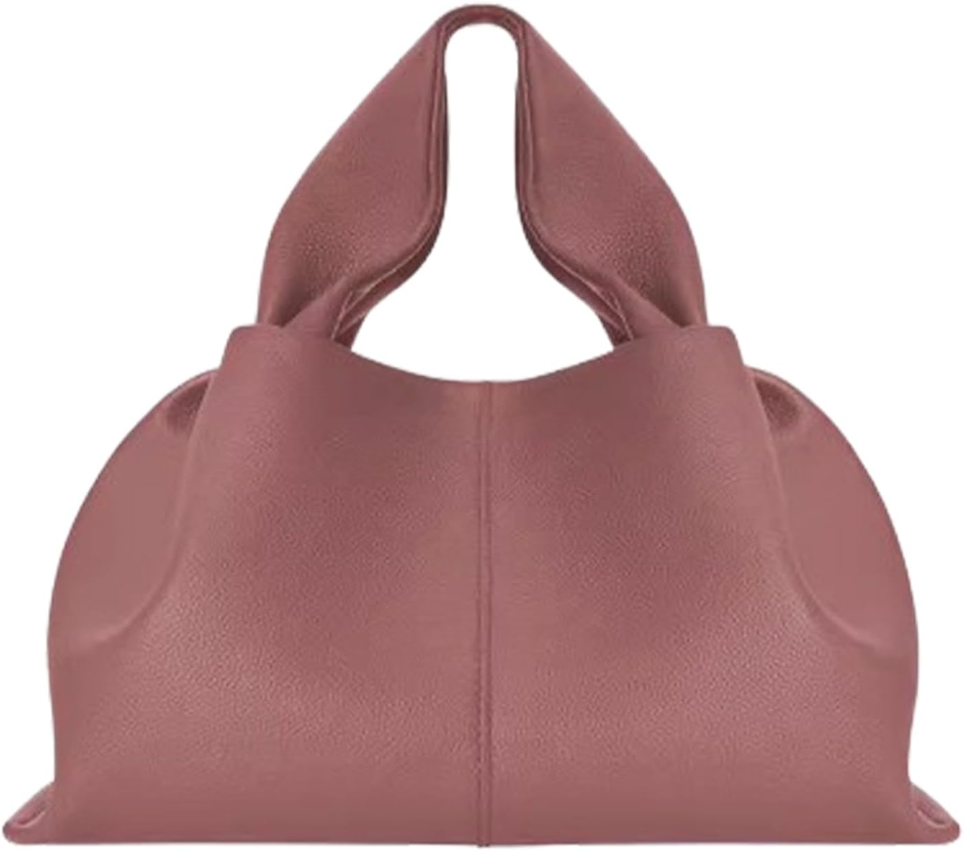 Cloud-shaped dumpling clutch, women's retro crossbody bag, with detachable shoulder strap. (Dried Rose,Small)