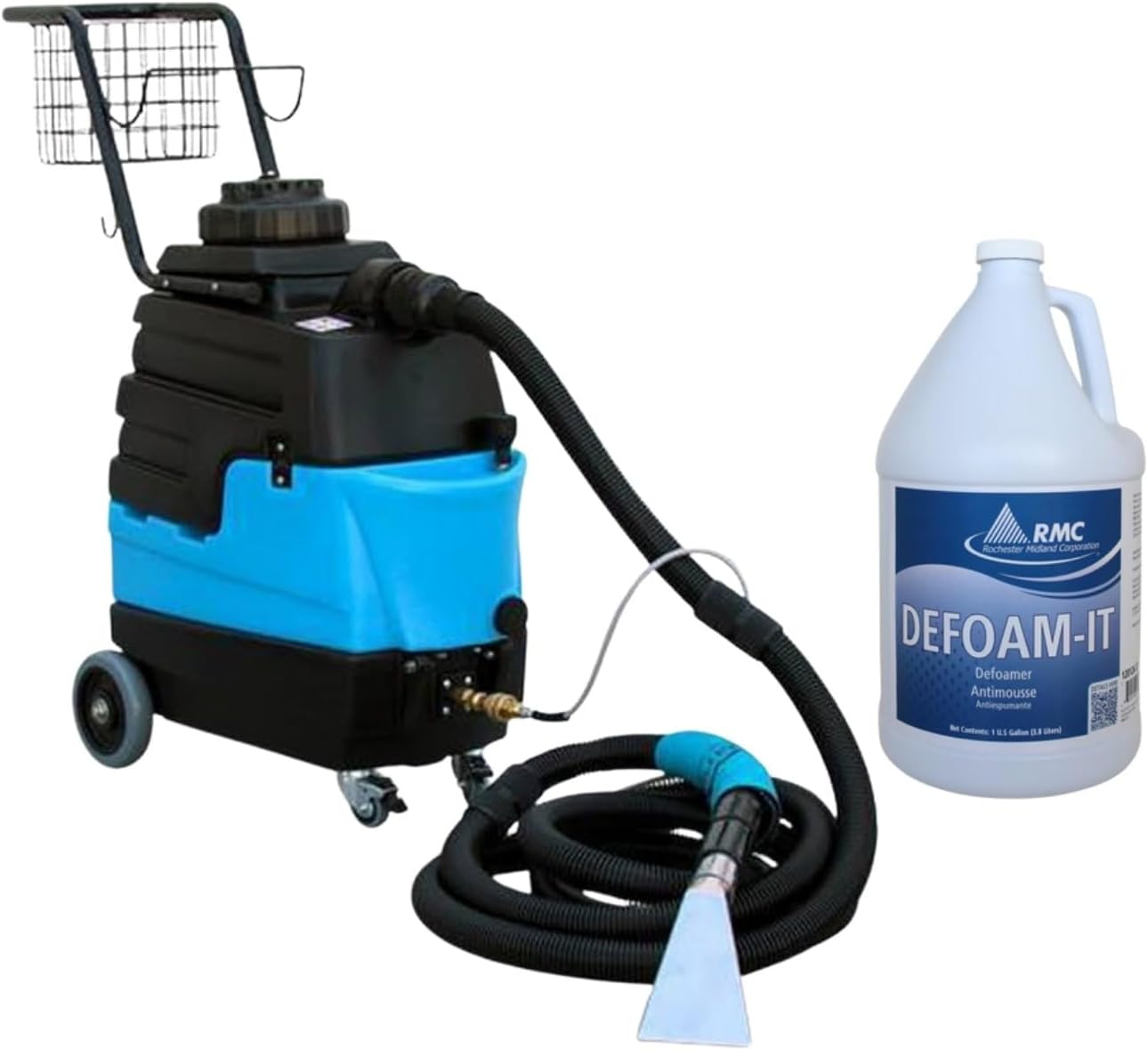 TTS Products Cleaning Bundle- Mytee® Lite™ 8070 Heated Carpet Extractor & Auto Detailer w/ 15' Hose & 4" Tool - 4 Gallons + FREE DeFoam It Chemical