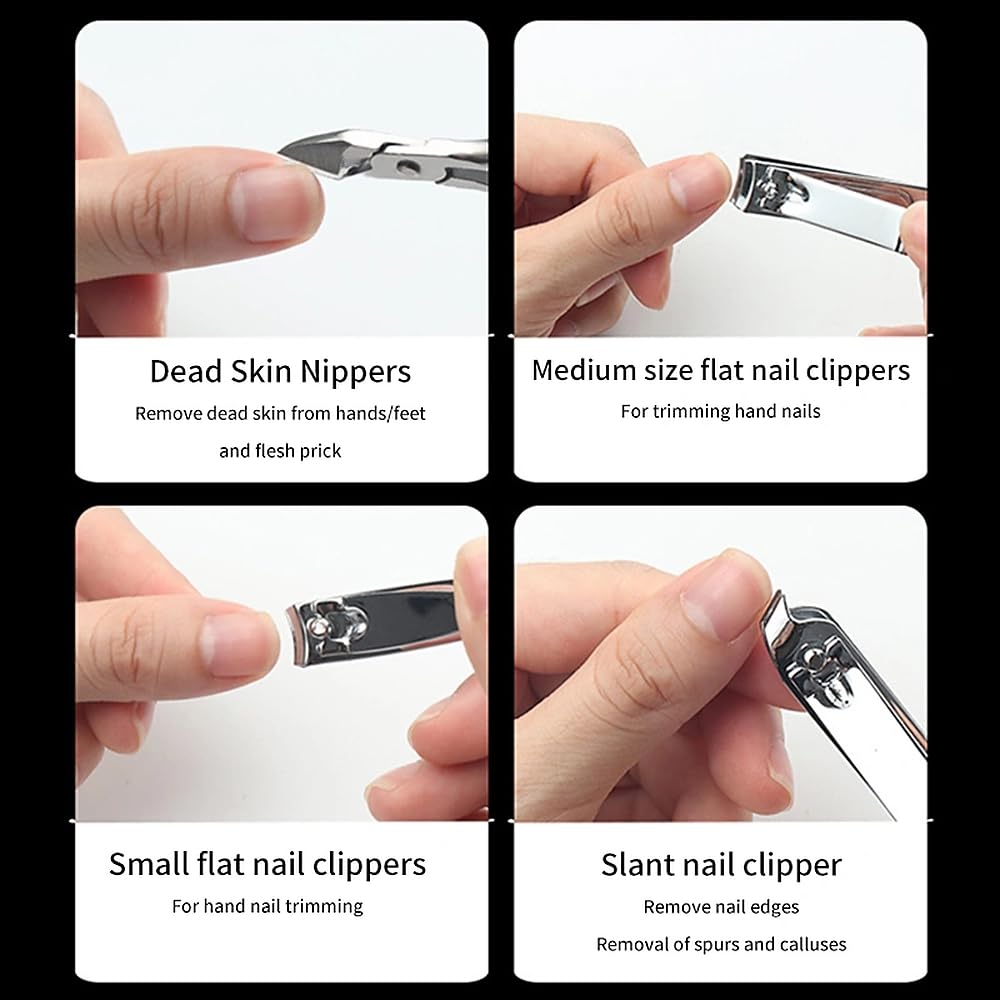 1PC 16 in 1 Stainless Steel Manicure Set Professional Nail Clipper Kit of Pedicure Tools Ingrown Toe Nail — view 6