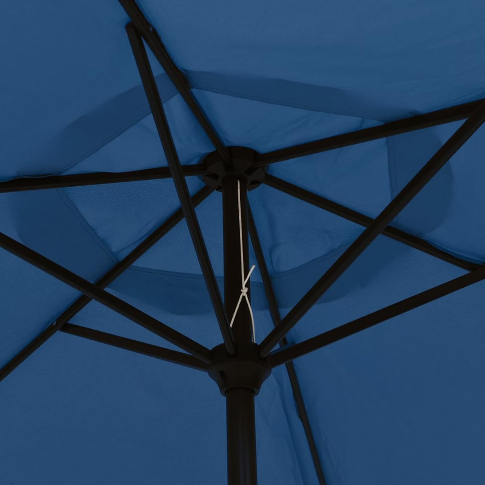 Homgoday Sombrilla de Aluminio Azul 200x224 cmSombrilla de Jardín, Protección UV Sombrilla Jardín Grande Orientable Jardín Parasol Balcón