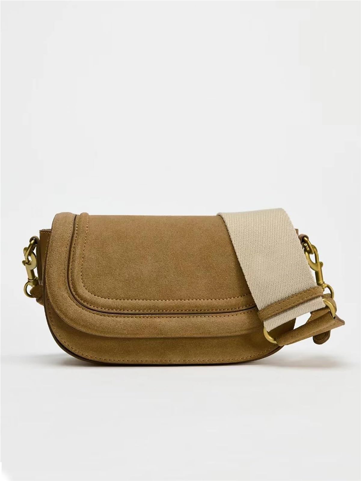 Bolso Serraje Bolso bandolera retro de color sólido, gran capacidad, ajustable y multifuncional