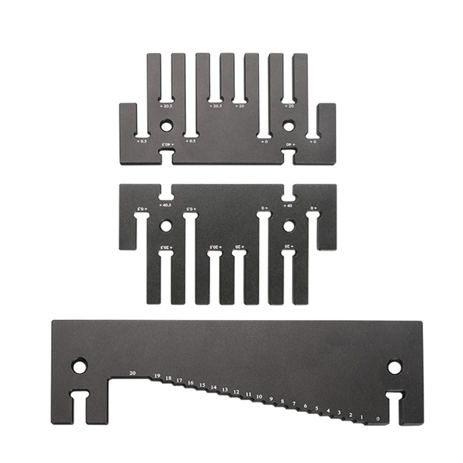 JAGTRADE Height Gauge 3PCS Step Depth Gauge Depth Height Saw Gauge High-Precision Tenon Caliper Metric for Routers and Table Saw Woodworking