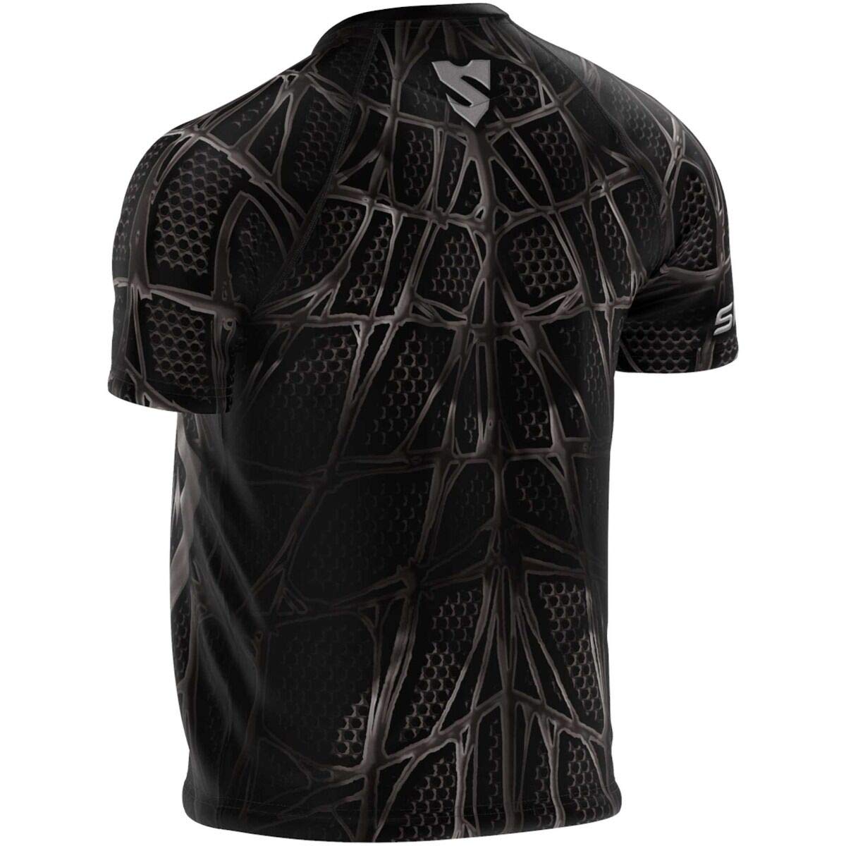 SMMASH Sportiva t-Shirt Uomo Manica Corta, Maglia Termica Uomo, Palestra, in Esecuzione, Traspirante e Leggero, Materiale Antibatterico, Prodotto nell'Unione Europea