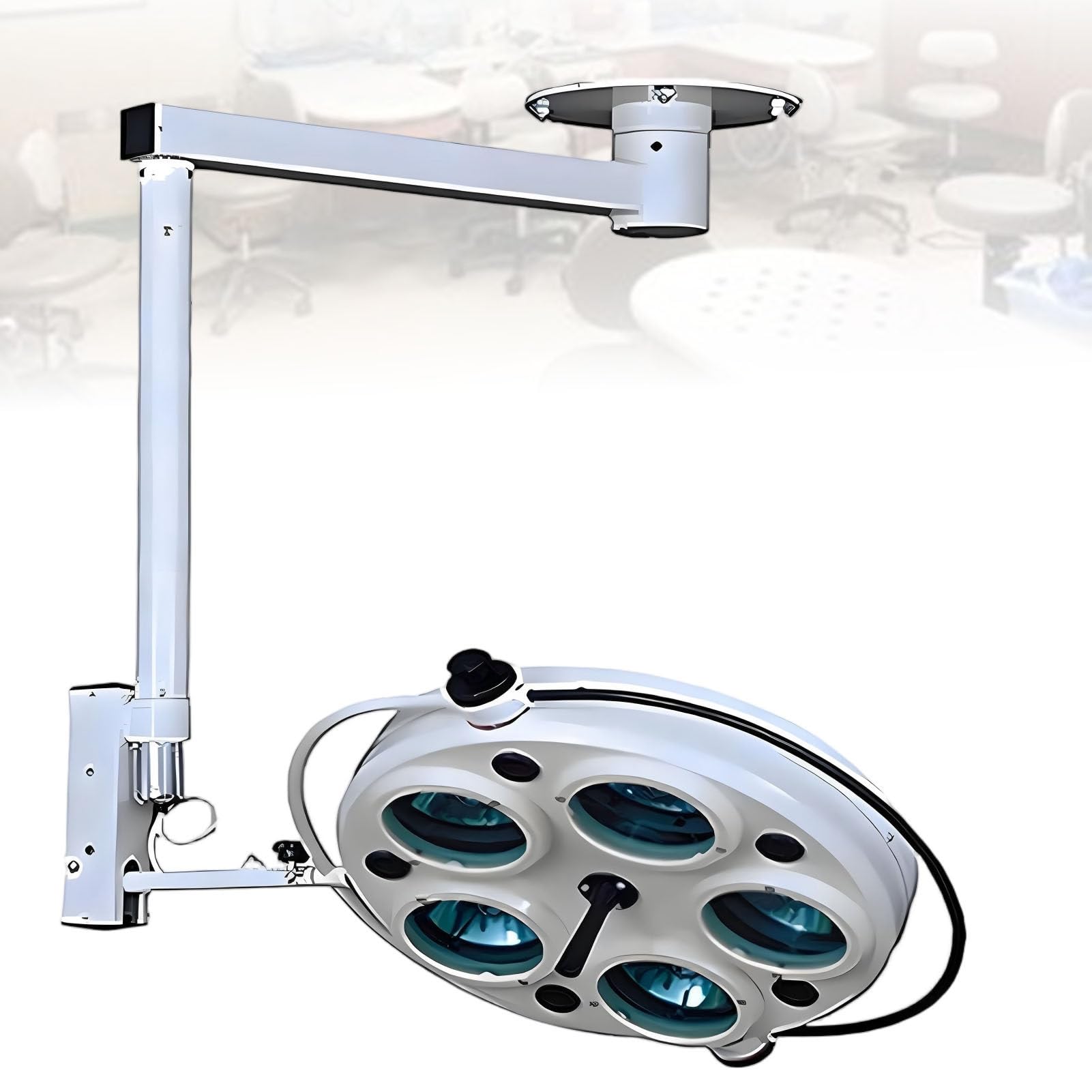 ExoticaBlend Medical Exam Lamp LED Ceiling Mounted LED Surgical Surgery Medical Exam Light Shadowless Lamp, 180°Rotation for Pet Examination Dental Implant Cosmetic Tattoo Embroidery