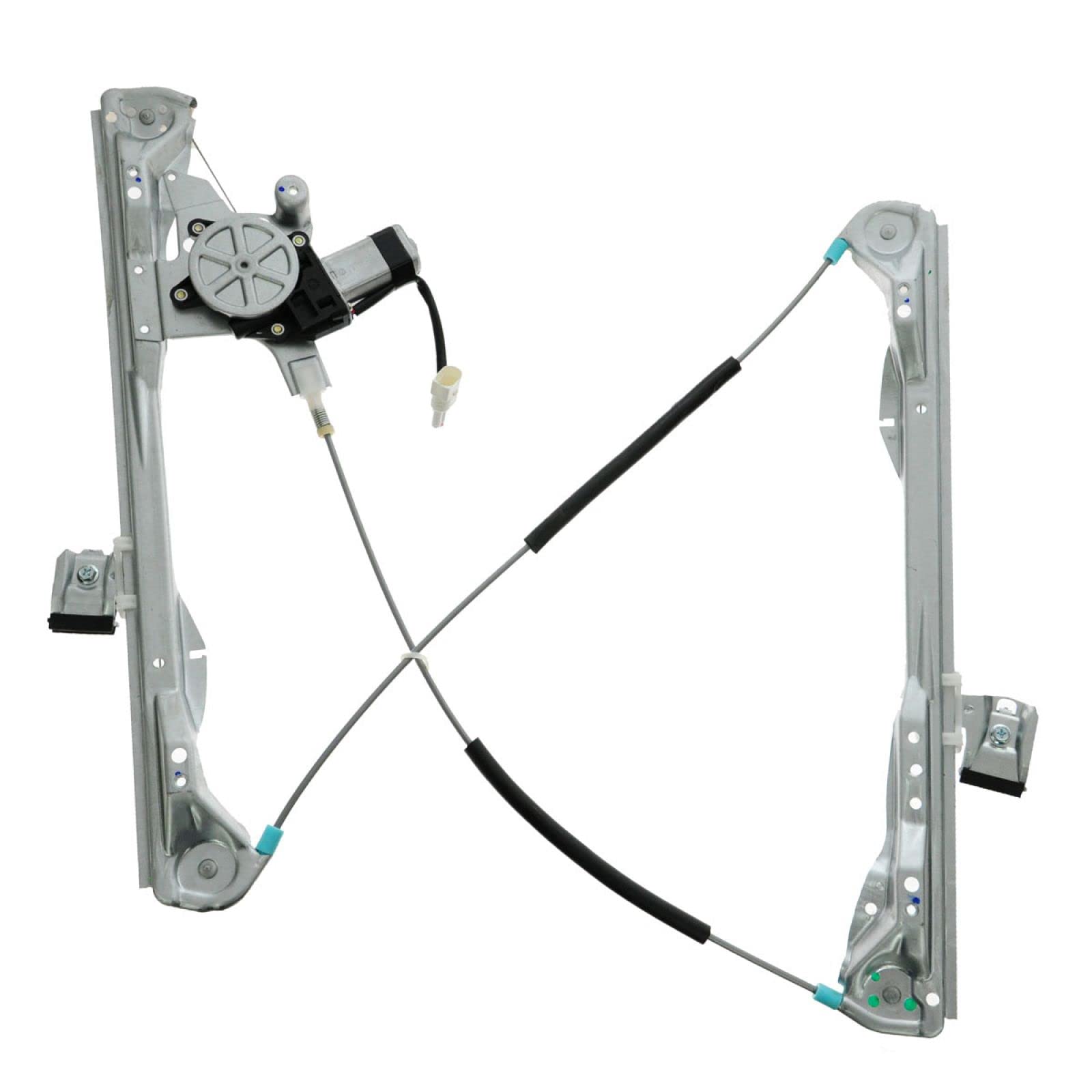TRQ Front Left Power Window Regulator &amp; Motor Assembly Drivers Side Compatible with 2000-2007 Ford Focus FO1350167